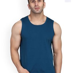 SLOWLORIS Pack Of 2 Scoop Neck Sleeveless Cotton Gym Vests-picture-13