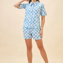 AV2 Women Pure Cotton Printed Night suit-32
