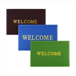 Aura 3Pcs Green & Maroon Self-Designed Anti-Slip Eco-Friendly Absorbent Large Doormats-image-11