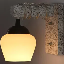 SOMIL White Glass Cylinder Printed Wall Lamps-image-59