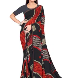 RANGRASIYA Ethnic Motifs Printed Pure Georgette Saree-picture-33
