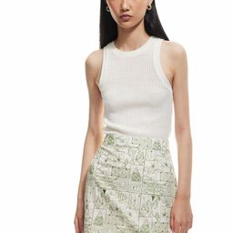 Koton Women Printed Pure Cotton Pencil Mini Skirts-picture-22