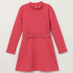 Tommy Hilfiger Girls Mock Neck A-Line Dress-picture-20