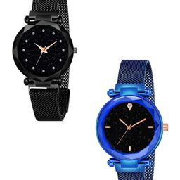 Miss Perfect Women Pack of 2 Round Dial & Bracelet Style Straps Analogue Watches PayM255-picture-30