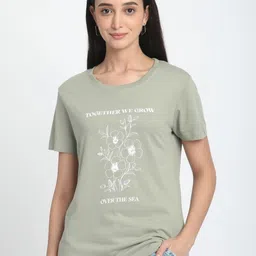 R&B Women Typography Printed Pockets T-shirt-picture-17