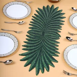 YWULY Green Beads Embroidered Table Runner-image-33