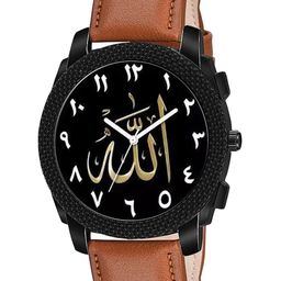 CSAMON Men Regular Straps Analogue Watch C1004BLK Islamic NUM07 TAN Chikni L-image-13