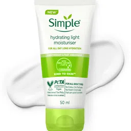 Simple Hydrating Light Moisturiser with Pro-Vitamin B5 & E for 12Hr Hydration - 50 ml-image-48