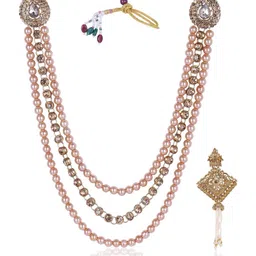 JIYANSHI FASHION Men Gold Jewellery Set-image-27