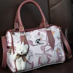 ROYAL CHAALS Brand Logo Printed Crossbody Handheld bag-36