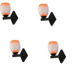 1ST TIME Orange & White Solid Glass Traditional Cylinder Wall Lamps Wall Lamps-picture-49