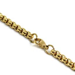 SZN Men Gold-Plated Rectangular Ram Design Pendant with Chain image 3