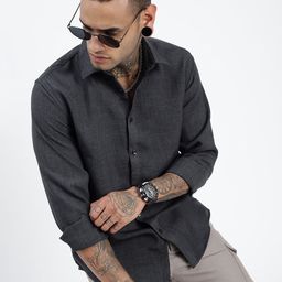 SHOWOFF Men Standard Slim Fit Opaque Casual Shirt-picture-8