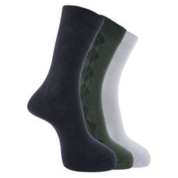 Dollar Men Pack of 3 Free Size Full Length Cotton Socks-image-3