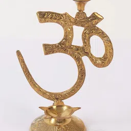Exotic India Om Stand With Diya & Incense Holder-image-41