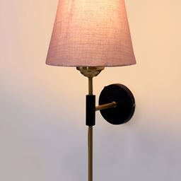 Devansh Grey & White Metal Traditional Frustum Shaped Wall Lamp-20