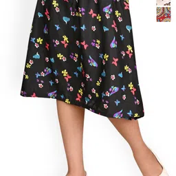 BAESD Girls Pack Of 3 Floral Printed Knee-Length Skirts-image-77