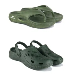 PENNEN Men Set Of 2 Thong Flip-Flops & Clogs-14