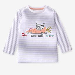 LULU & SKY Striped Cotton Top-image-60