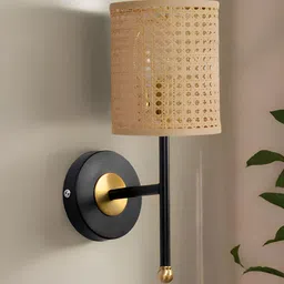 akway Beige Metal Cylinder Shaped Wall Lamp-image-12
