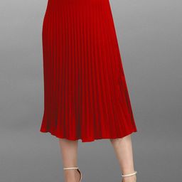 CORSICA A-Line Midi Pleated Skirt-picture-58