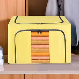 Aura Yellow & Grey Waterproof Parachute Cloth Storage Box-12