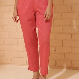 Fabindia Women High-Rise Trousers-image-12