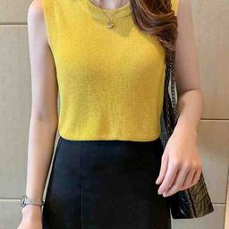 DressBerryWomen Ribbed Round Neck Sleevelss Top-image-40