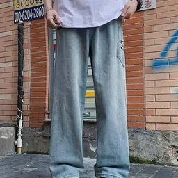 KPOP Men Original Relaxed Fit Trousers-image-82
