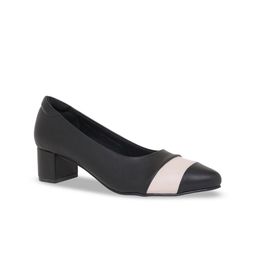 CAMLEE COMFORT Colourblocked PU Work Block Pumps-3