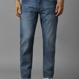 Louis Philippe Jeans Men Slim Fit Mid-Rise Light Fade Jeans-image-57