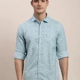 Turtle Men Relaxed Slim Fit Opaque Printed Casual Shirt-image-75
