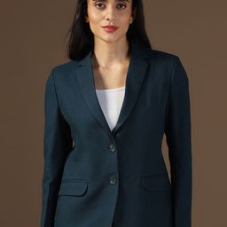 TAHVO Notched Lapel Single Breasted Formal Blazers-image-63