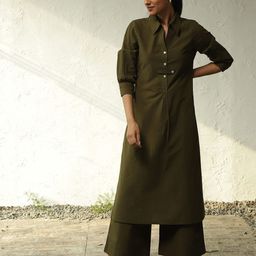 Canoopi Pure Cotton Top With Palazzo Co-Ords-image-58
