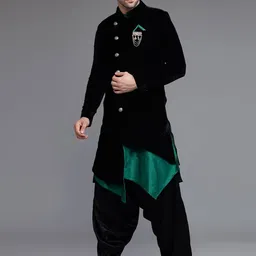 Utsav Fashion Men Mandarin Collar Sherwani Set-picture-40