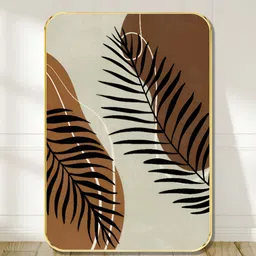 Livin'luxe Cream-Coloured & Brown 1 Piece Wood Floral and Botanical Wall Paintings-picture-4