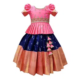 Wommaniya Impex Girls Embroidered Ready to Wear Lehenga &-picture-46