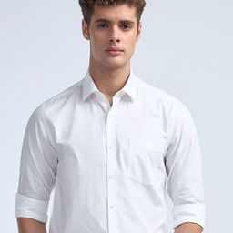 Arrow Spread Collar Slim Fit Pure Cotton Formal Shirt-picture-40