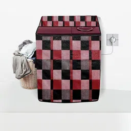 Stylista Red PVC Washing Machine Cover-image-89