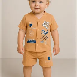 Nicehug Boys Printed T-shirt with Shorts-42