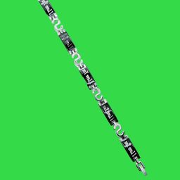 Dynamic Retail Global Men Silver-toned Stainless Steel Ethnic Link Bracelet-45