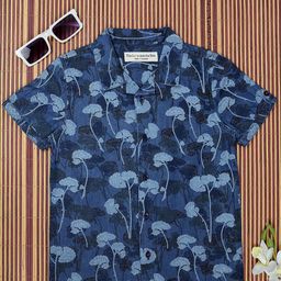 The Lion and The Fish Boys Relaxed Floral Opaque Printed Casual Shirt-image-20