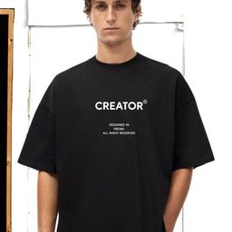 PRONK Men Black Tshirts-image-0
