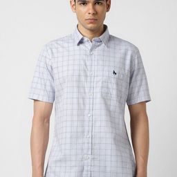 Van Heusen Sport Men Slim Fit Checked Casual Shirt-image-105