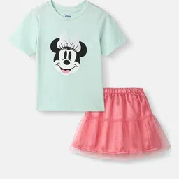 Nauti Nati Girls Printed Top with Skirt-image-43