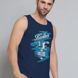 DAB SHARK Printed Sleeveless Gym Vest-image-31