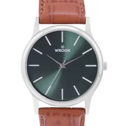 WROGN Men Dial & Leather Bracelet Style Straps Analogue Watch WRNWJ25 Set-21-71