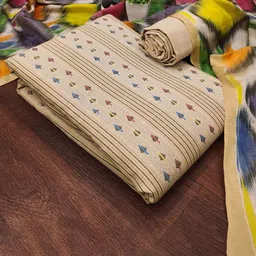 Panzora Geometric Woven Design Cotton Jacquard Unstitched Dress Material-image-27