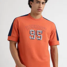 Reebok Men Solid Round Neck Cotton T-shirt-image-82