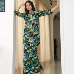 NAINVISH Printed Tunic With Palazzos-image-42